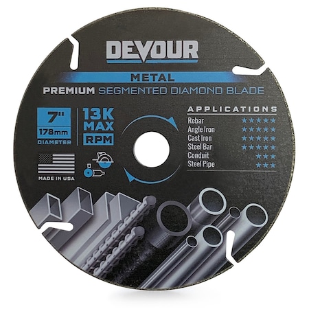 Devour 7" PREMIUM Diamond Metal Cutting NT070ME
